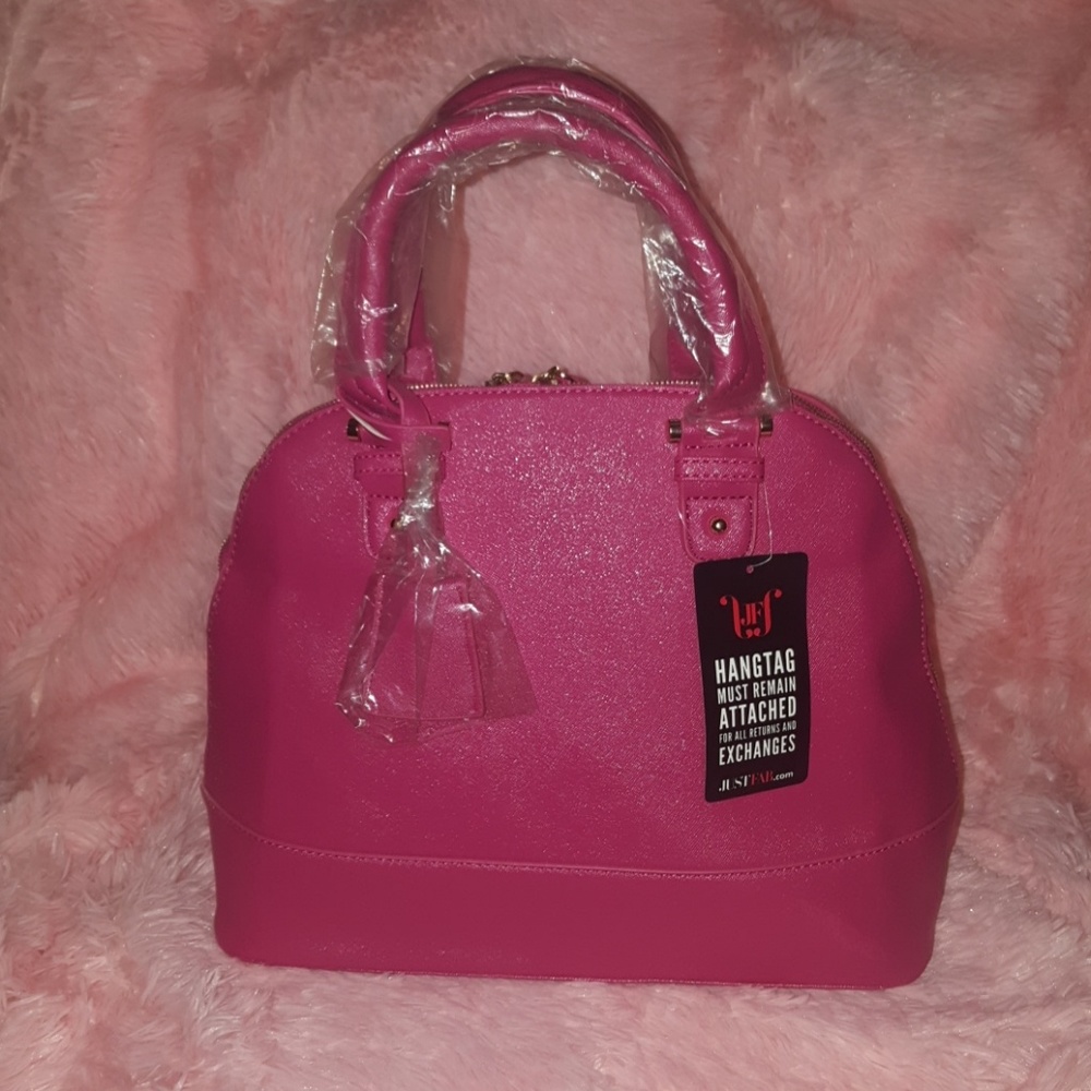 NWT JustFab fuschia tote